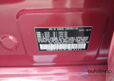 2018 Subaru Legacy 2.5I Premium z USA, uszkodzony, nr VIN 4S3BNAC69J3017766